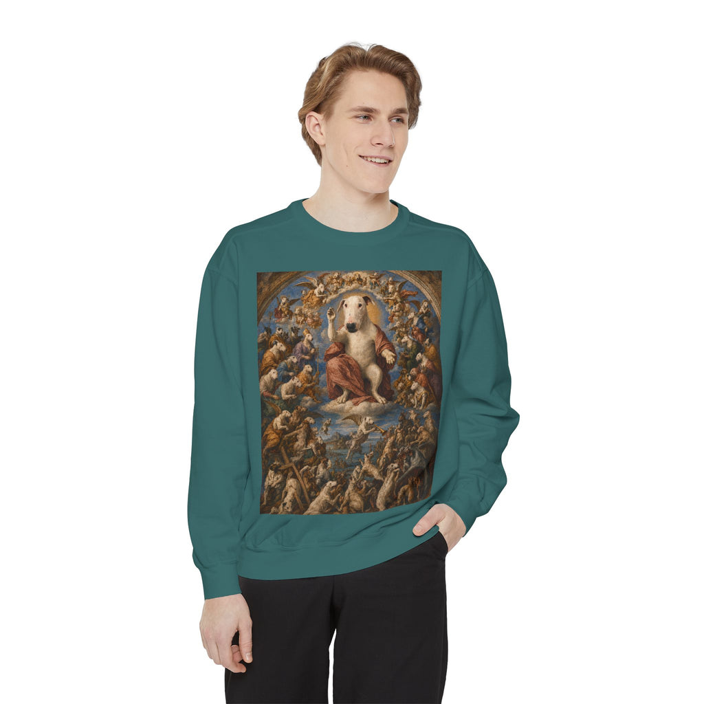 Bull Terrier The Last Judgement — after Michelangelo, 1541 | Crewneck