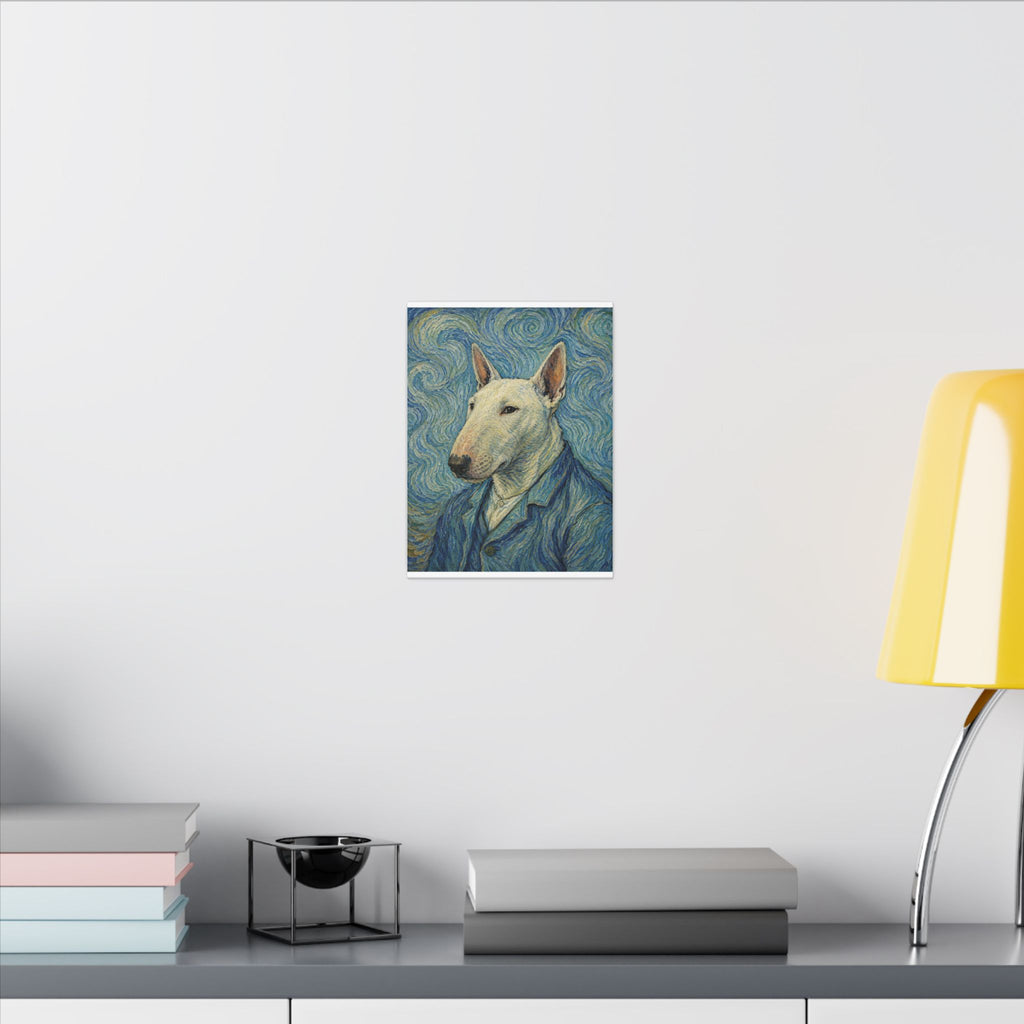 Bull Terrier Self-Portrait — after Vincent van Gogh, 1889 | Canvas