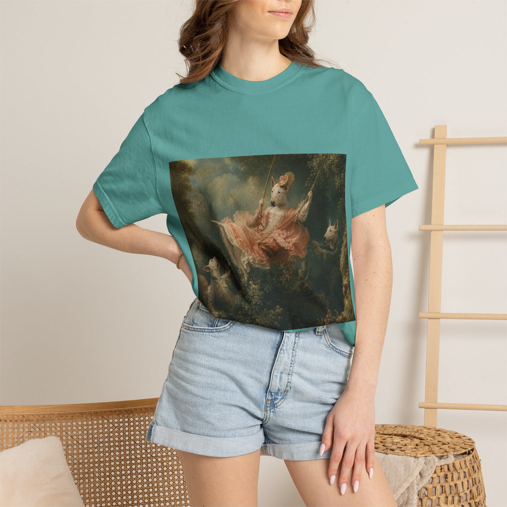 Bull Terrier The Swing — after Jean-Honore Fragonard, 1767 | Garment-Dyed Tee