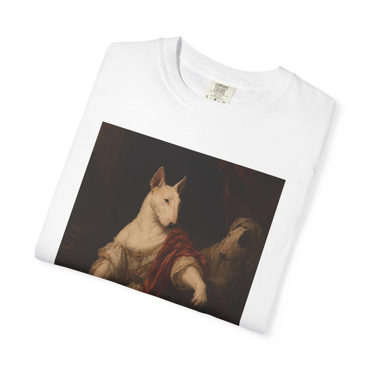 Bull Terrier Judith with the Head of Holofernes — after David Teniers the Younger, 1650s | Garment-Dyed Tee
