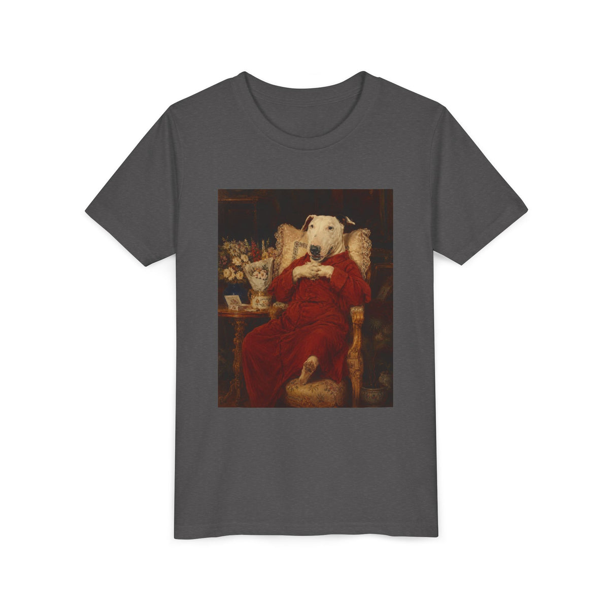 Bull Terrier A Happy Birthday — after Antonio Casanova y Estorach, c.1890 | Youth Tee
