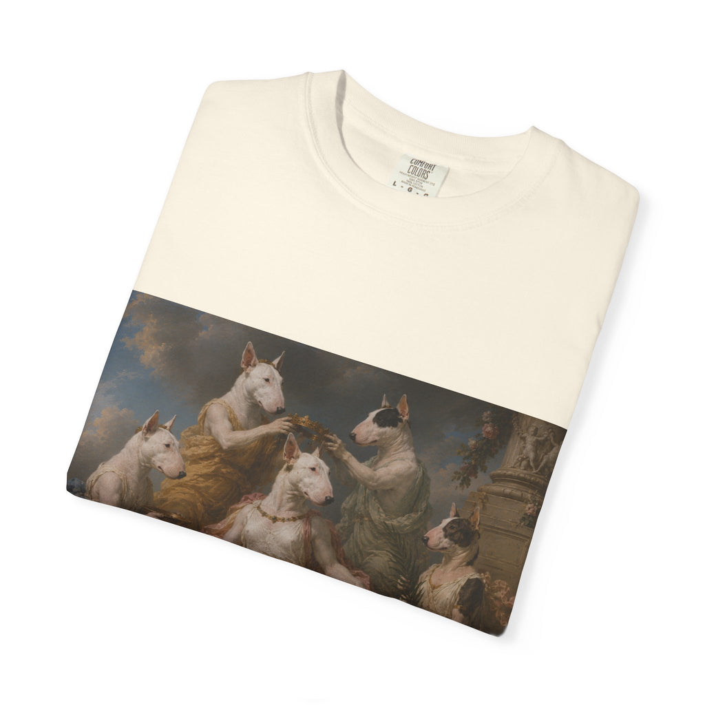 Bull Terrier Themire Crowned by the Graces — after the Sevres Manufactory, 1777 | Garment-Dyed Tee