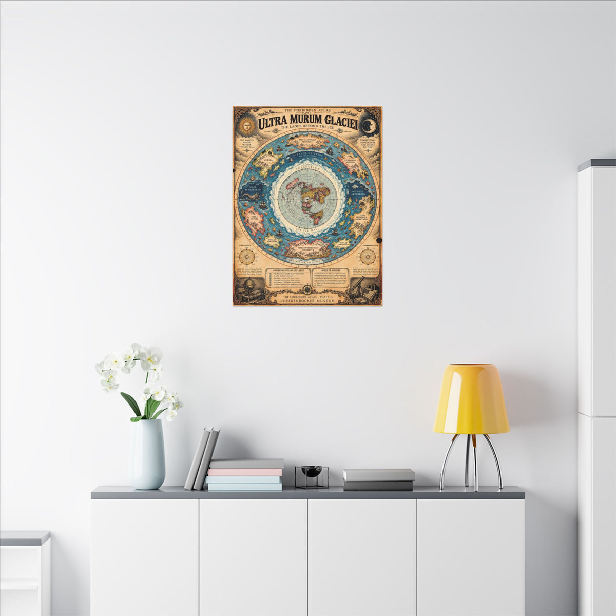 Ultra Murum Glaciei, The Forbidden Atlas Plate II | Canvas