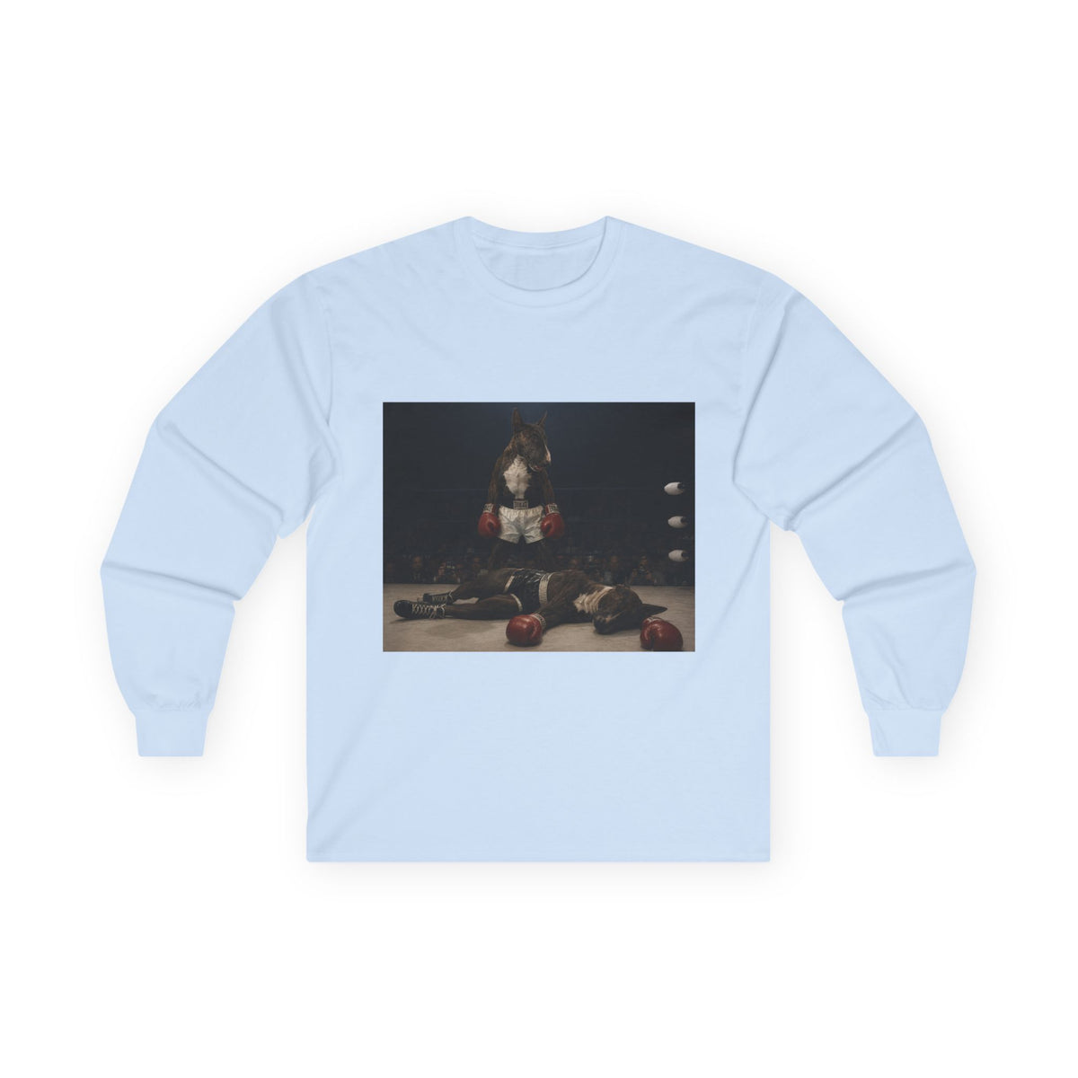 Bull Terrier Mona Lisa — after Leonardo da Vinci, c.1503 | Long Sleeve