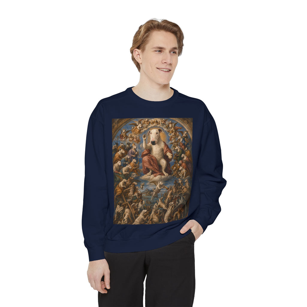 Bull Terrier The Last Judgement — after Michelangelo, 1541 | Crewneck