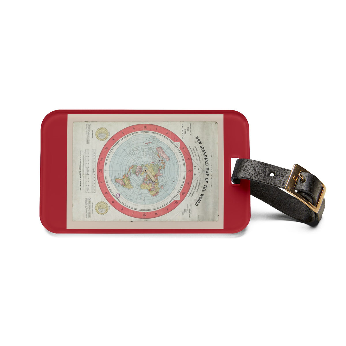 Gleason's New Standard Map of the World, 1892 | Luggage Tag