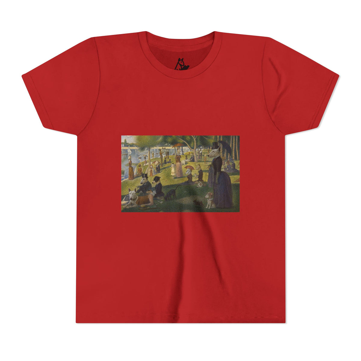Bull Terrier A Sunday Afternoon on La Grande Jatte — after Georges Seurat, 1886 | Youth Tee