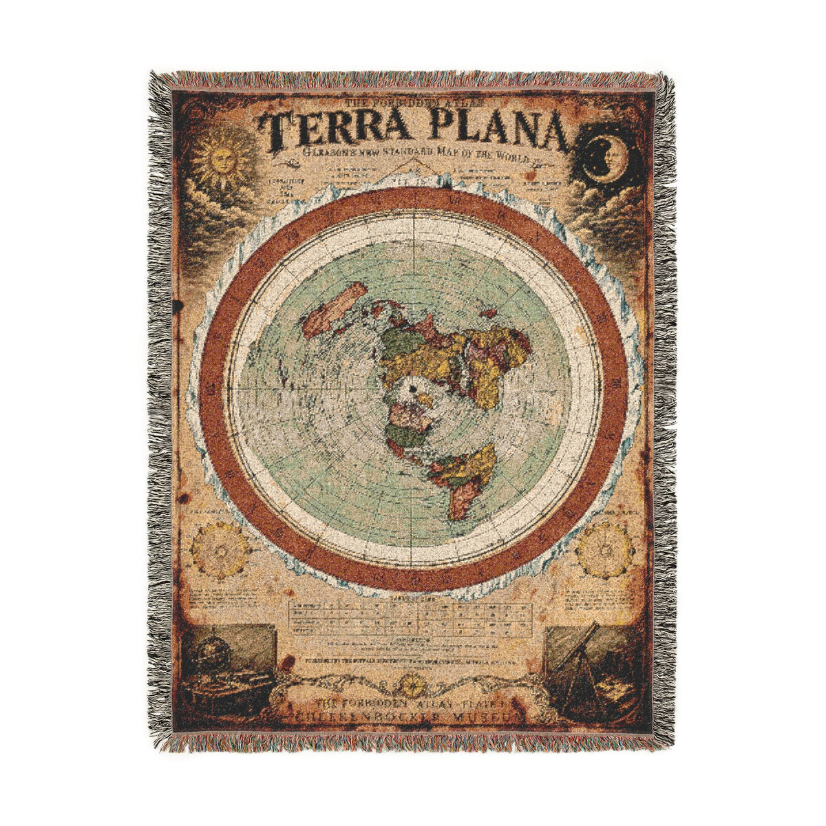 Terra Plana, The Forbidden Atlas Plate I | Blanket
