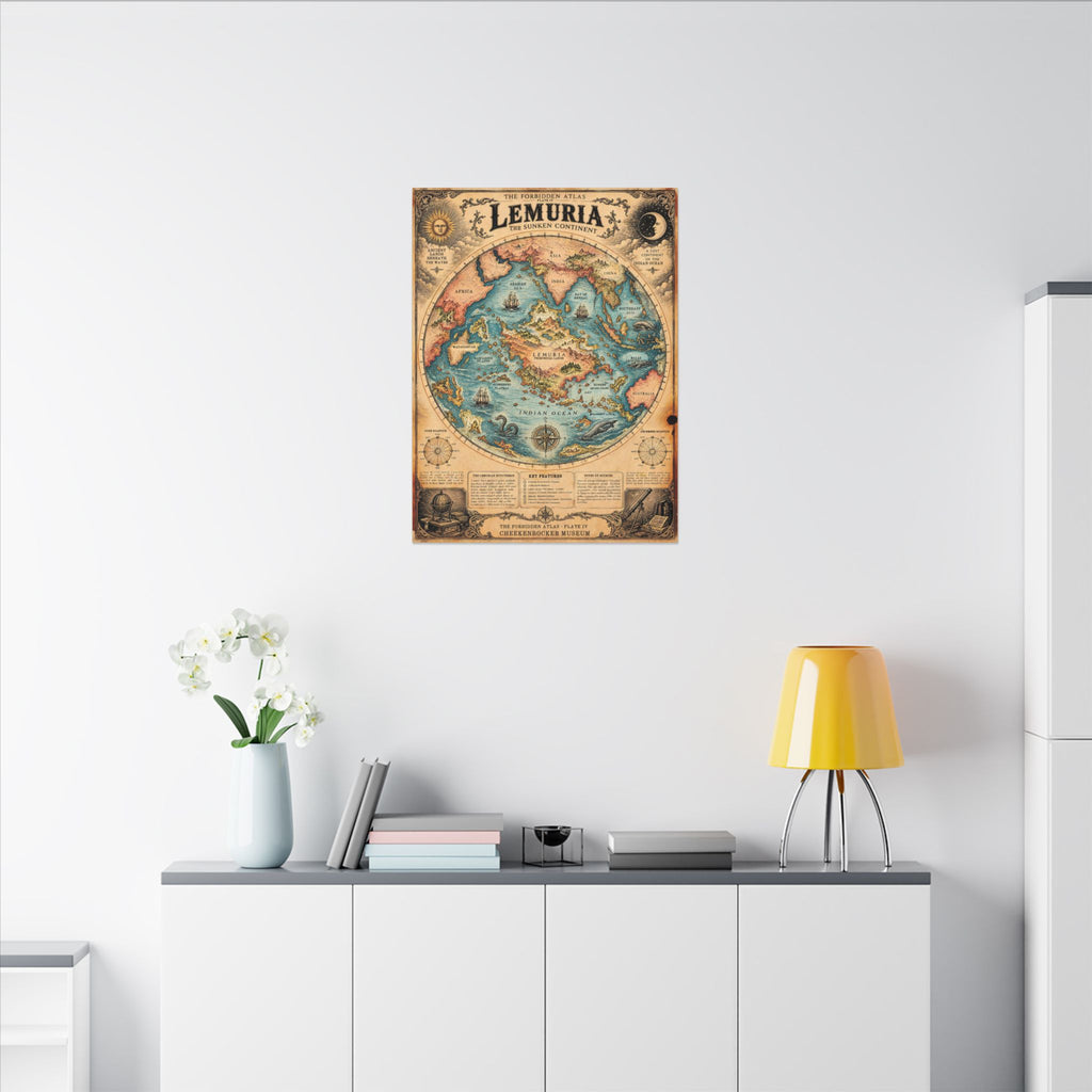 Lemuria, The Forbidden Atlas Plate IV | Canvas