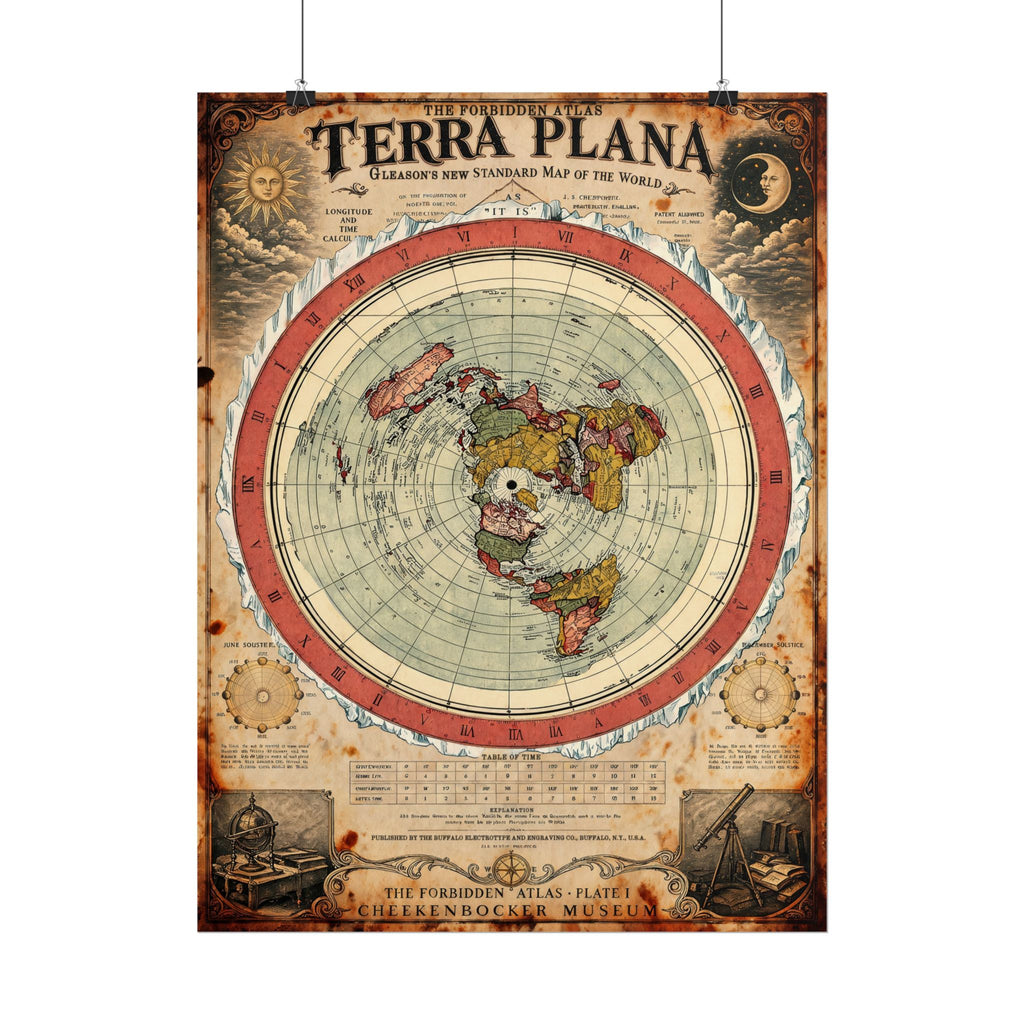 Terra Plana, The Forbidden Atlas Plate I | Poster