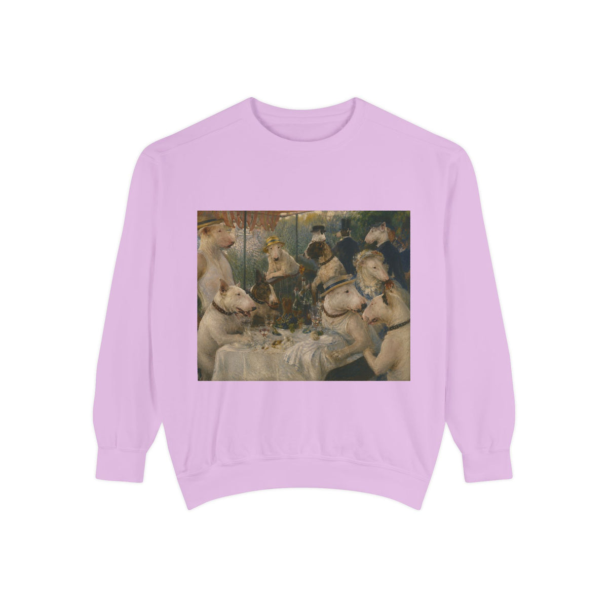 Bull Terrier Luncheon of the Boating Party — after Pierre-Auguste Renoir, 1881 | Crewneck