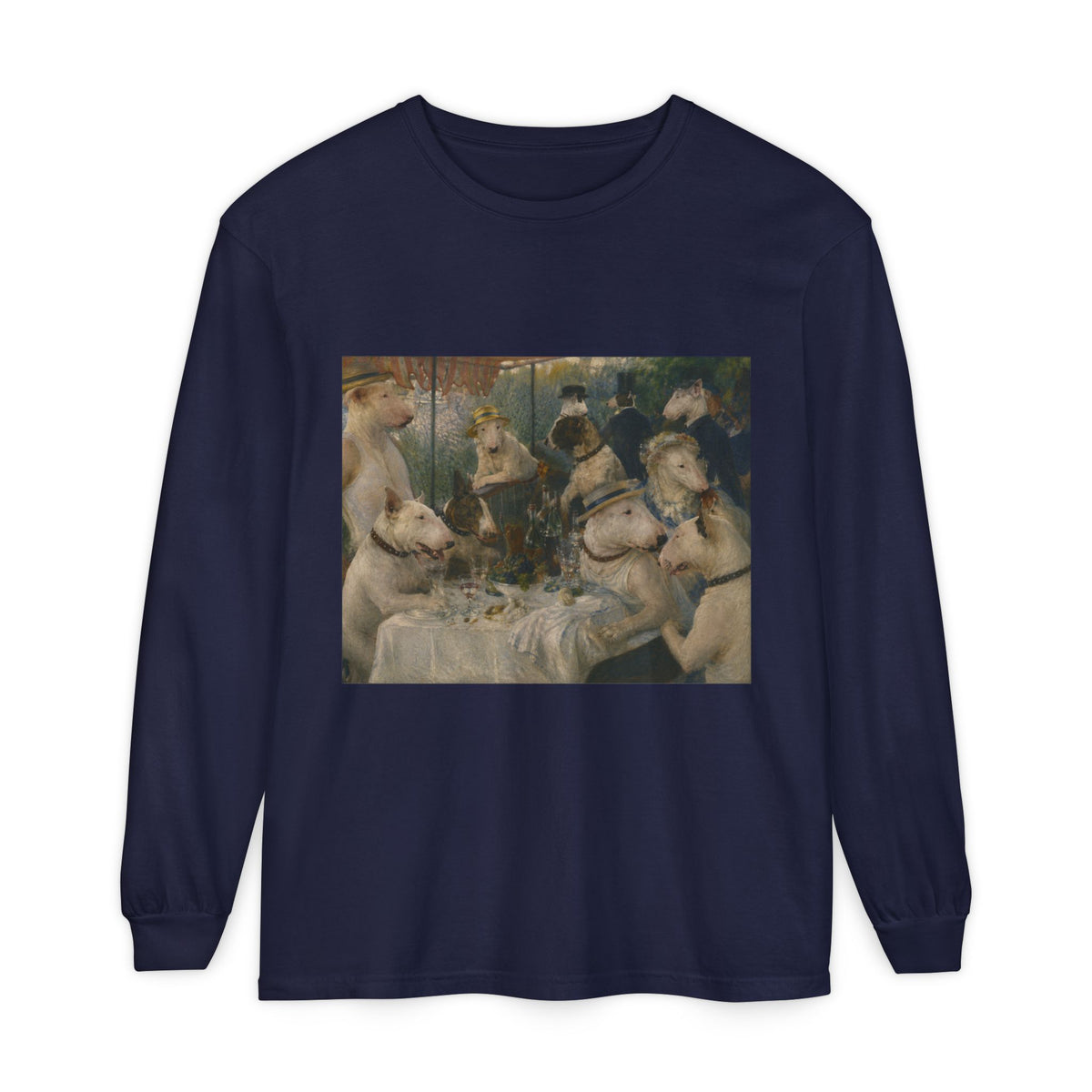 Bull Terrier Luncheon of the Boating Party — after Pierre-Auguste Renoir, 1881 | Long Sleeve