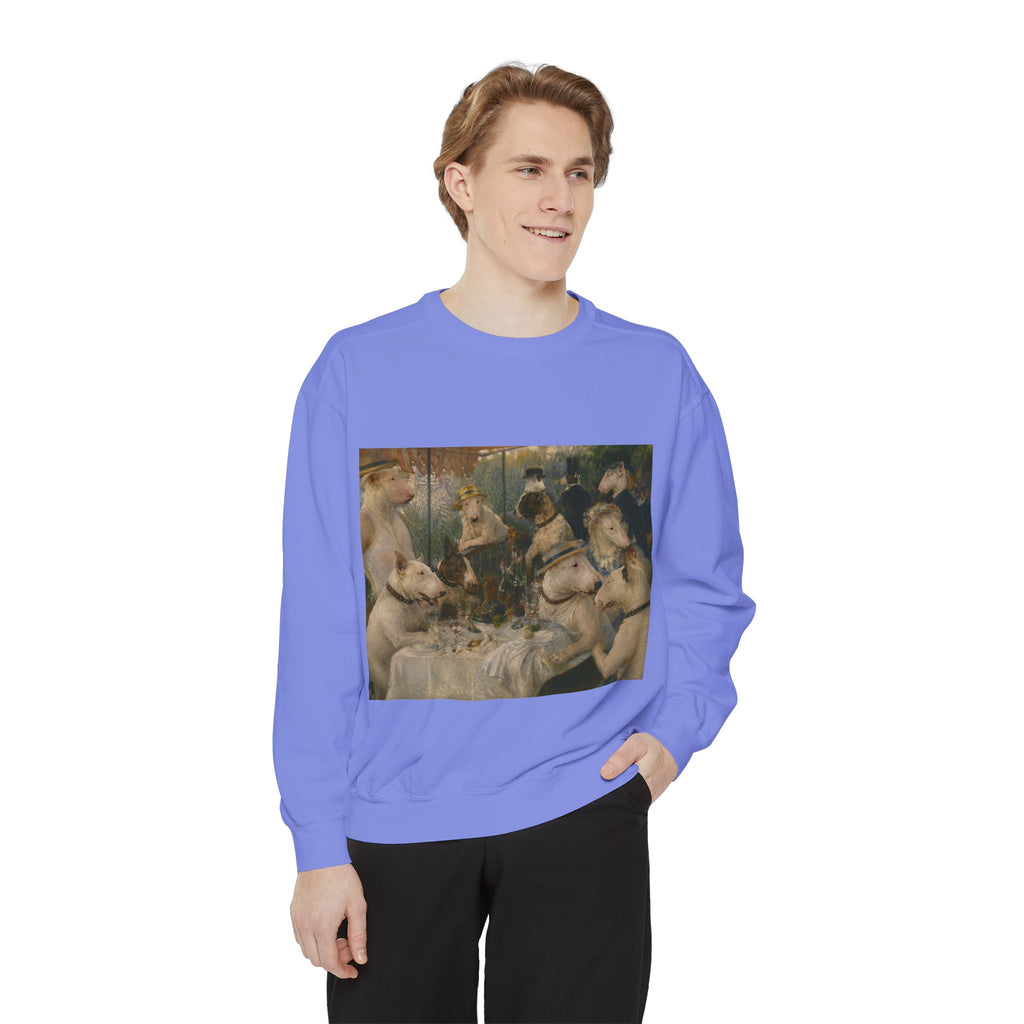Bull Terrier Luncheon of the Boating Party — after Pierre-Auguste Renoir, 1881 | Crewneck