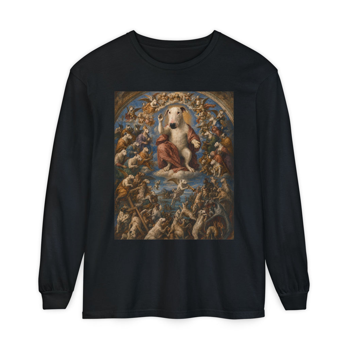 Bull Terrier The Last Judgement — after Michelangelo, 1541 | Long Sleeve