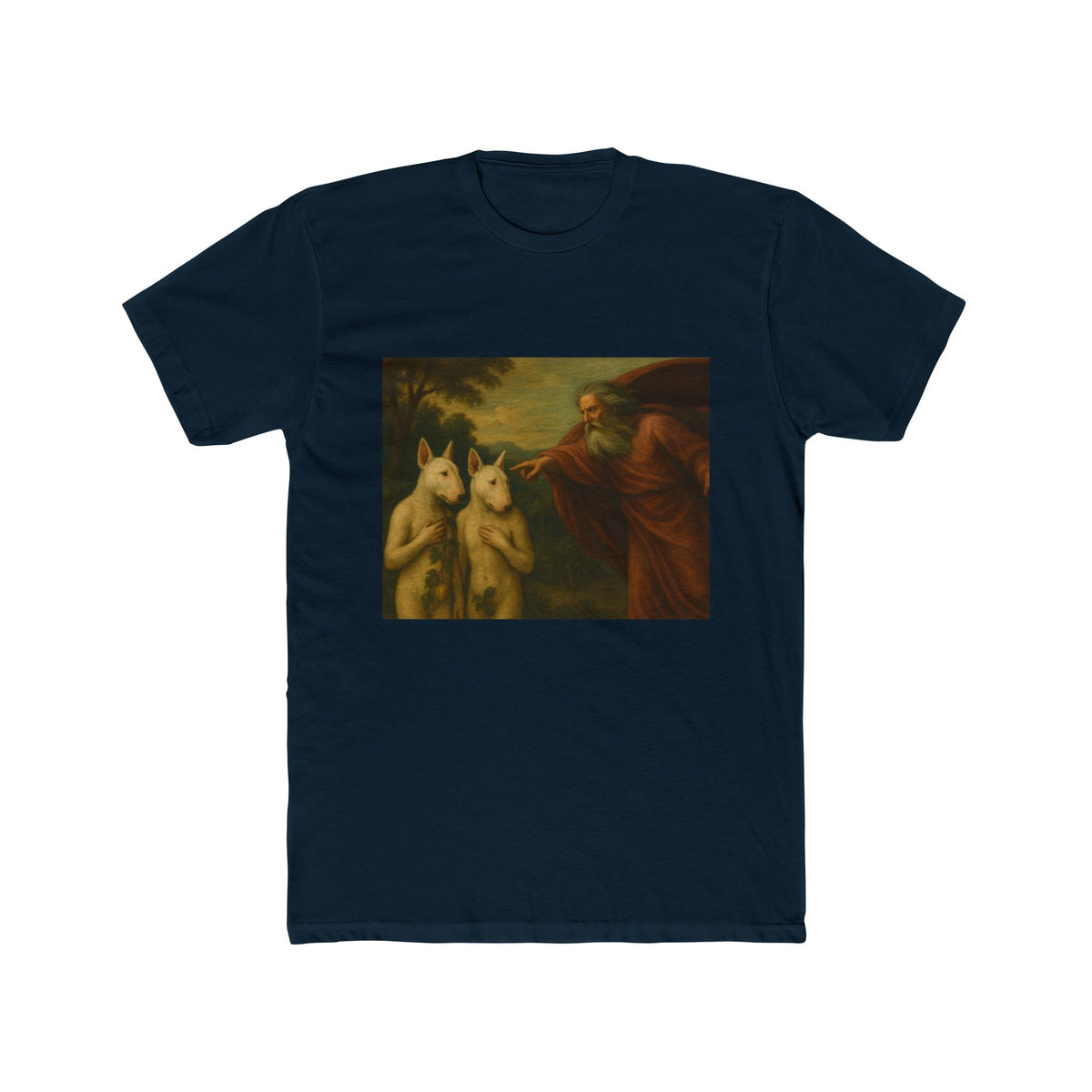 Bull Terrier The Rebuke Of Adam And Eve — after Domenichino, 1626 | Tee