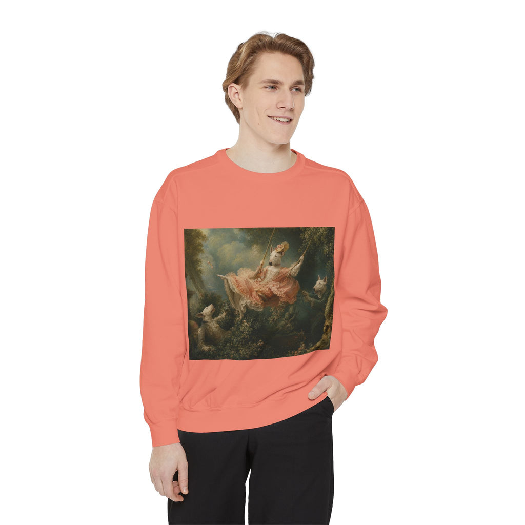 Bull Terrier The Swing — after Jean-Honore Fragonard, 1767 | Crewneck