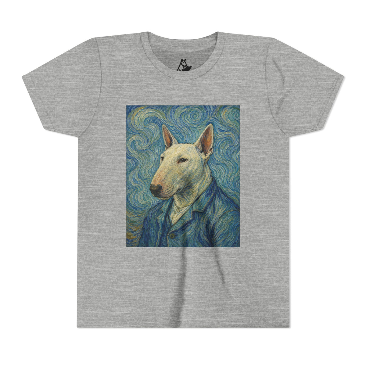 Bull Terrier Self-Portrait — after Vincent van Gogh, 1889 | Youth Tee