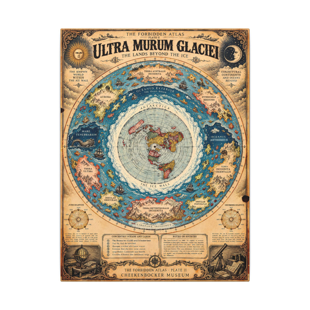 Ultra Murum Glaciei, The Forbidden Atlas Plate II | Canvas