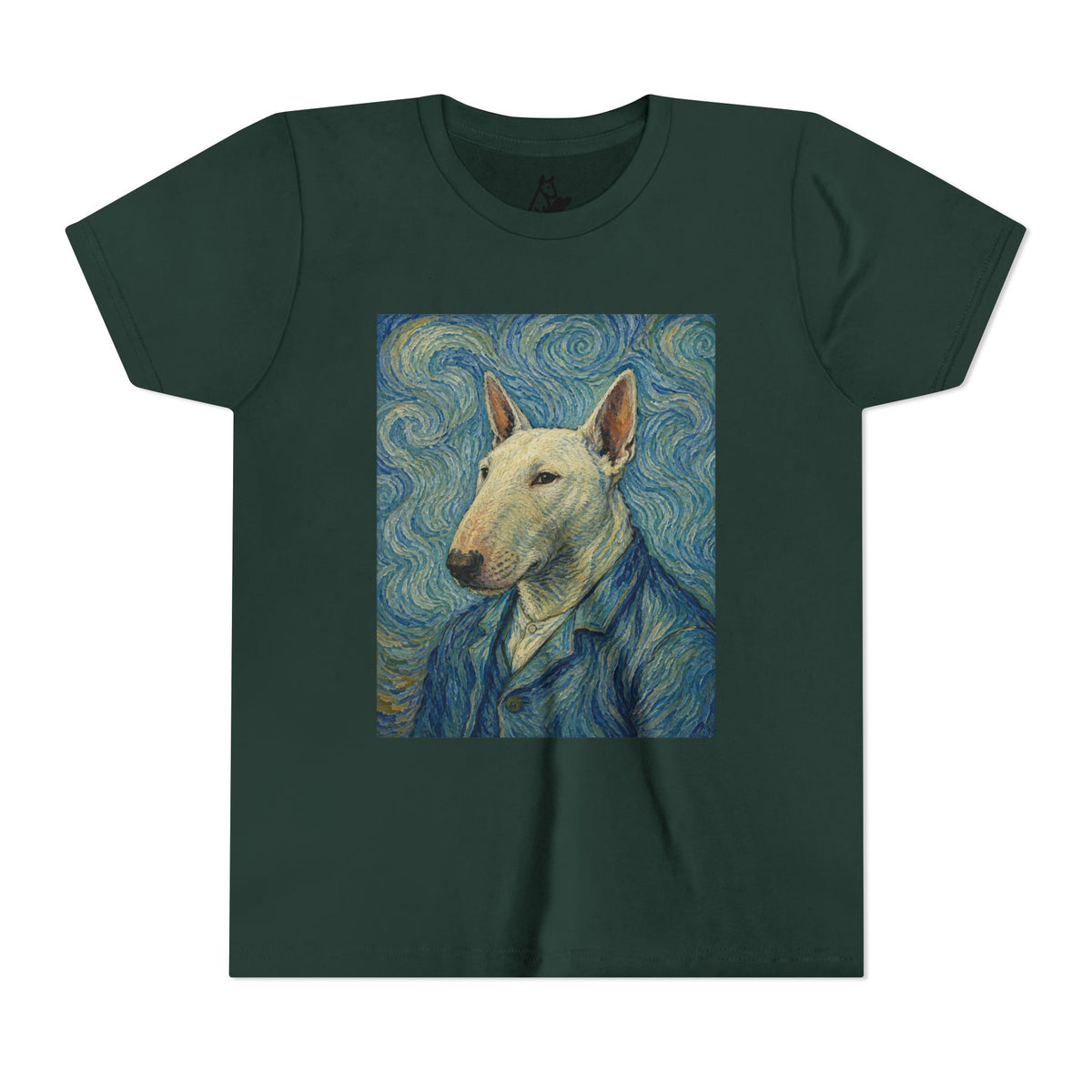 Bull Terrier Self-Portrait — after Vincent van Gogh, 1889 | Youth Tee