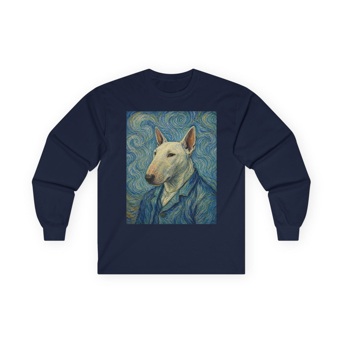 Bull Terrier Self Portrait — after Vincent van Gogh, 1889 | Long Sleeve