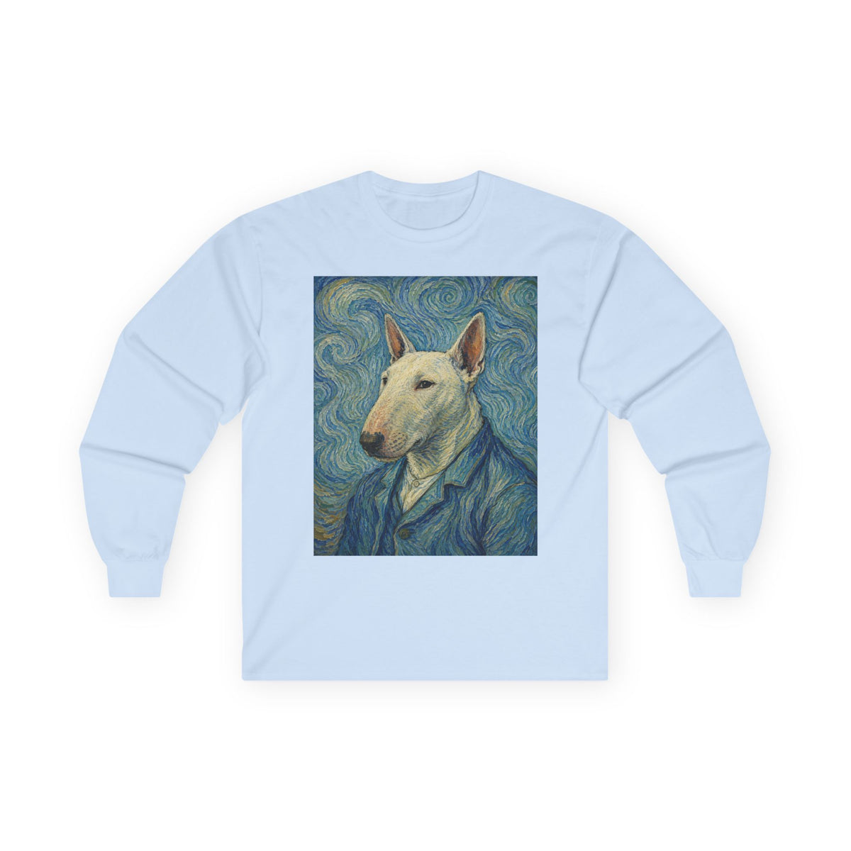 Bull Terrier Self Portrait — after Vincent van Gogh, 1889 | Long Sleeve