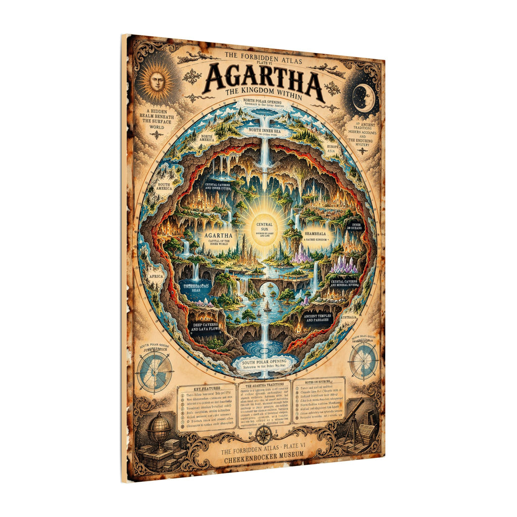 Agartha, The Forbidden Atlas Plate VI | Canvas