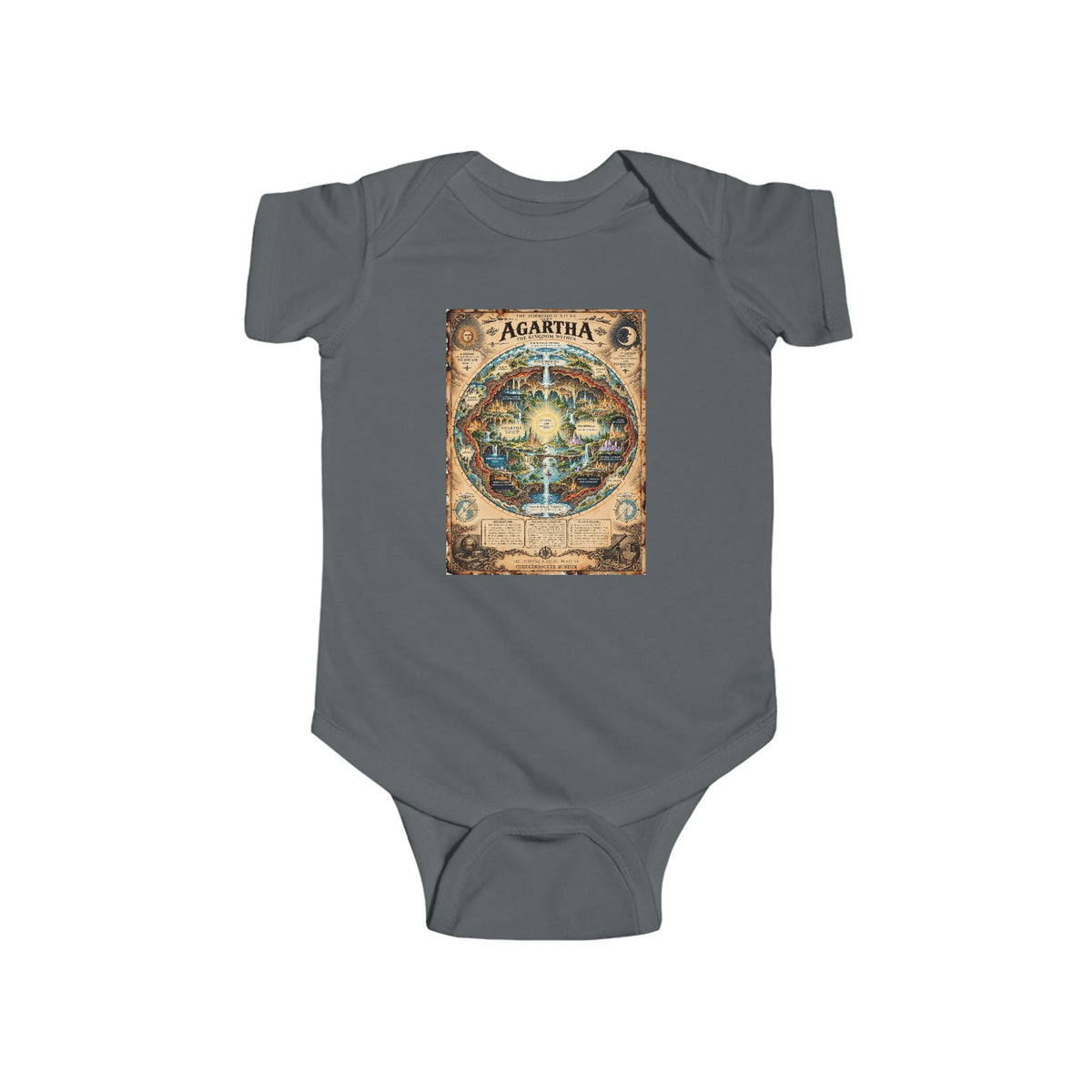 Agartha, The Forbidden Atlas Plate VI | Bodysuit