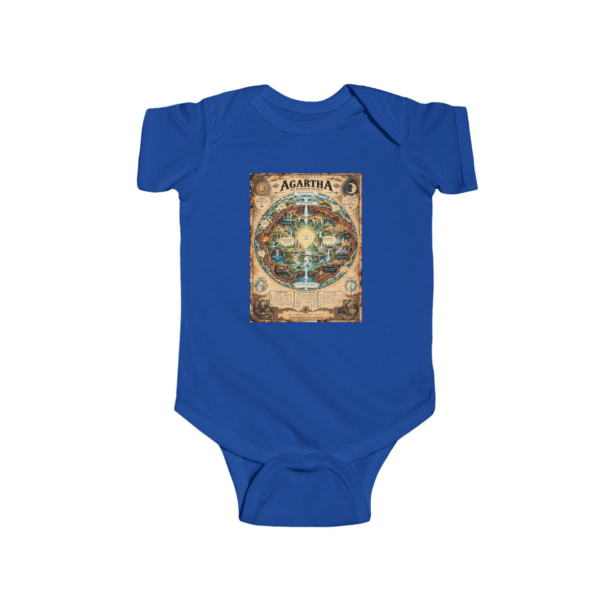 Agartha, The Forbidden Atlas Plate VI | Bodysuit