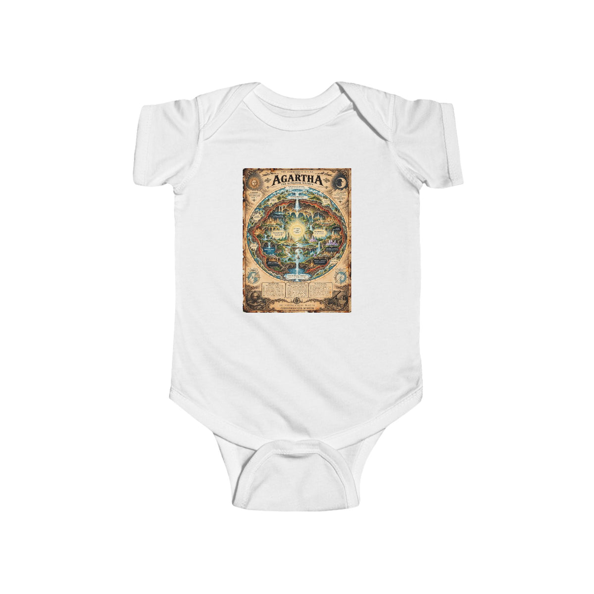 Agartha, The Forbidden Atlas Plate VI | Bodysuit