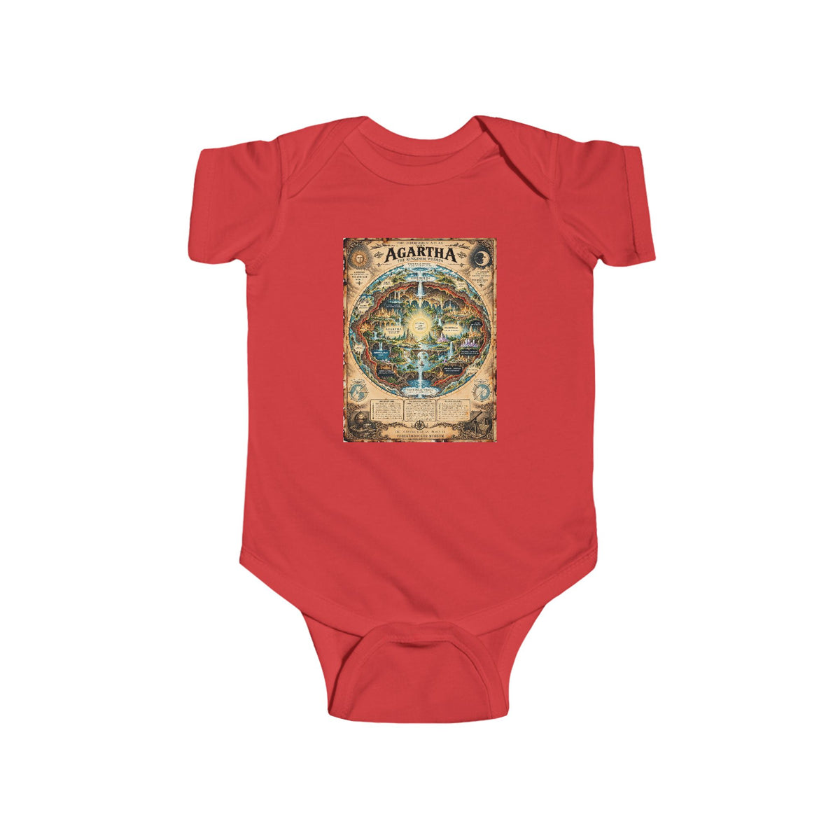 Agartha, The Forbidden Atlas Plate VI | Bodysuit