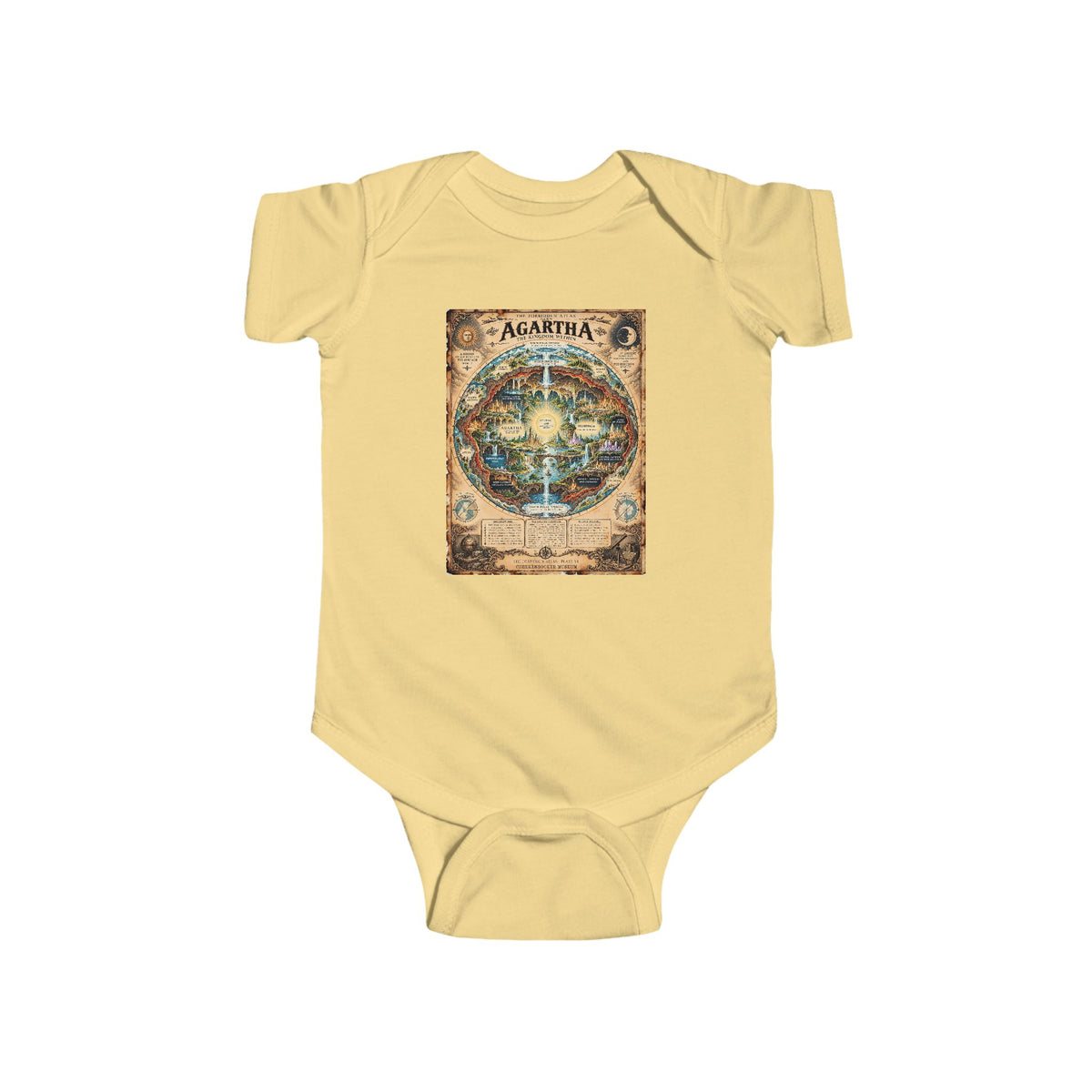 Agartha, The Forbidden Atlas Plate VI | Bodysuit