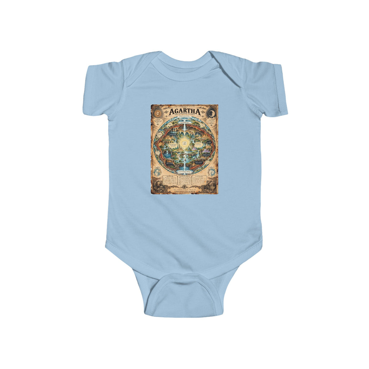 Agartha, The Forbidden Atlas Plate VI | Bodysuit