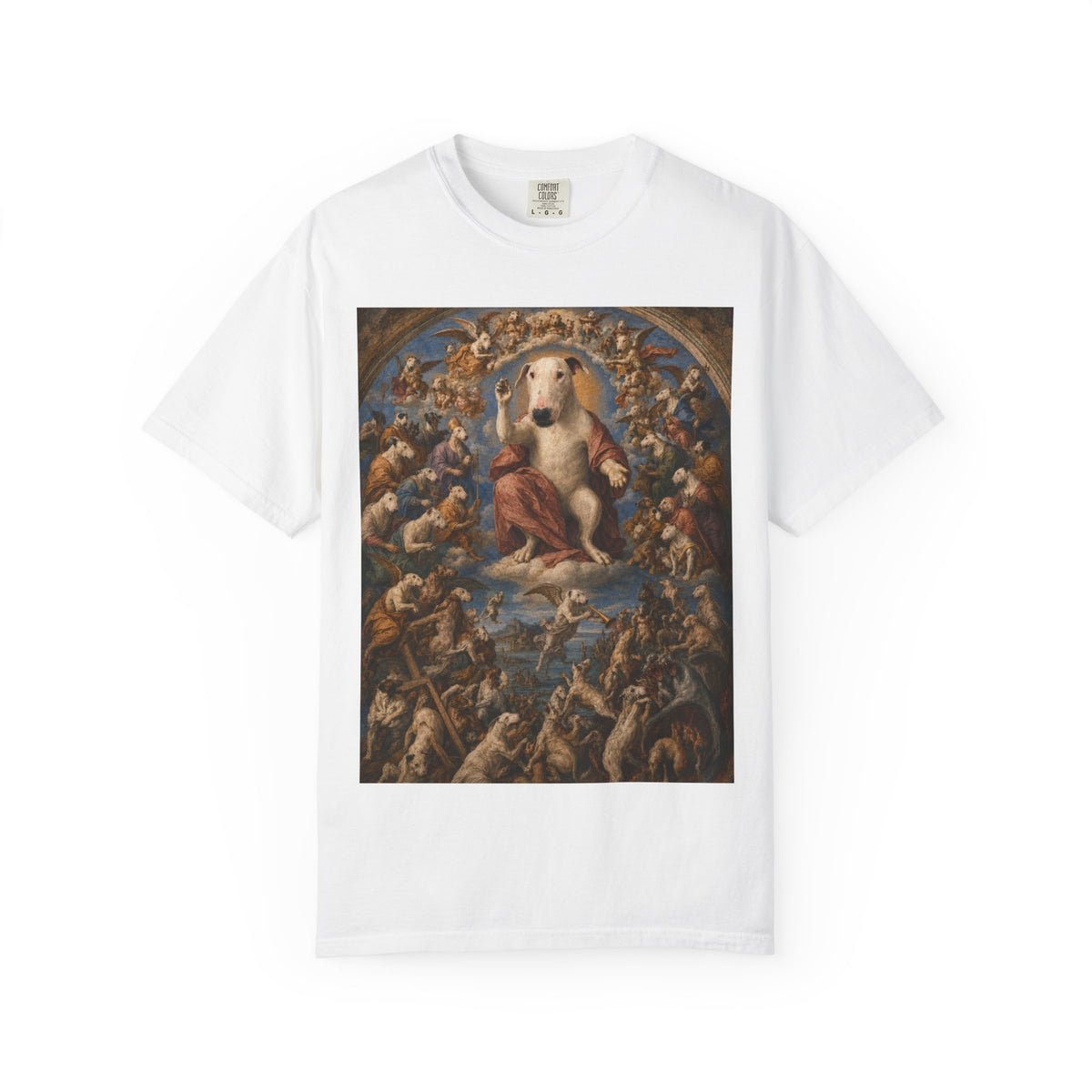 Bull Terrier The Last Judgement — after Michelangelo, 1541 | Garment-Dyed Tee