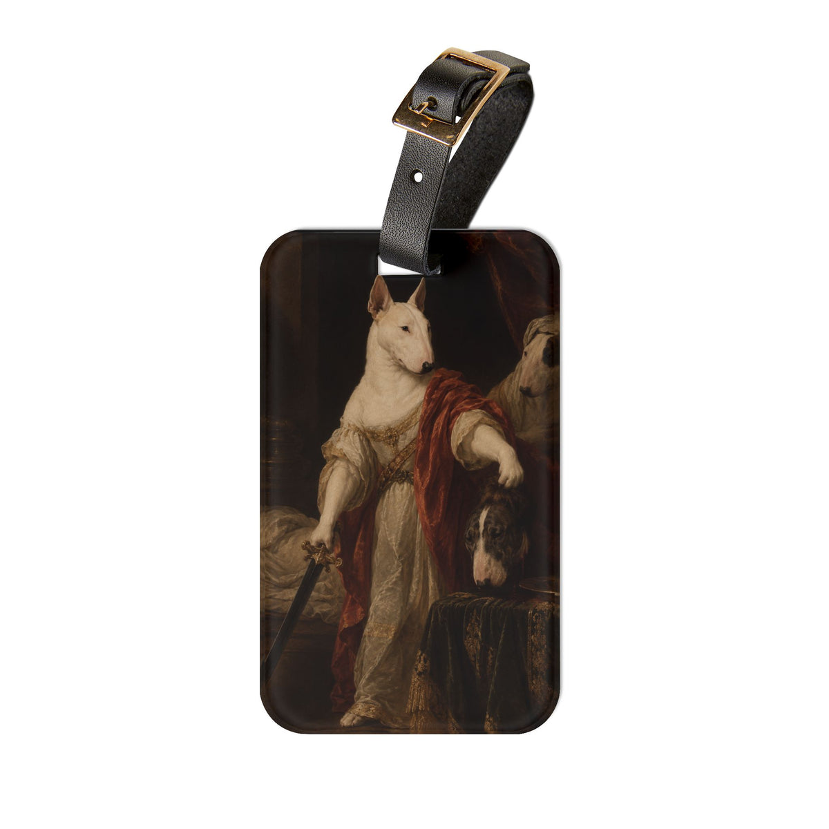 Bull Terrier Judith with the Head of Holofernes — after David Teniers the Younger, 1650s | Luggage Tag