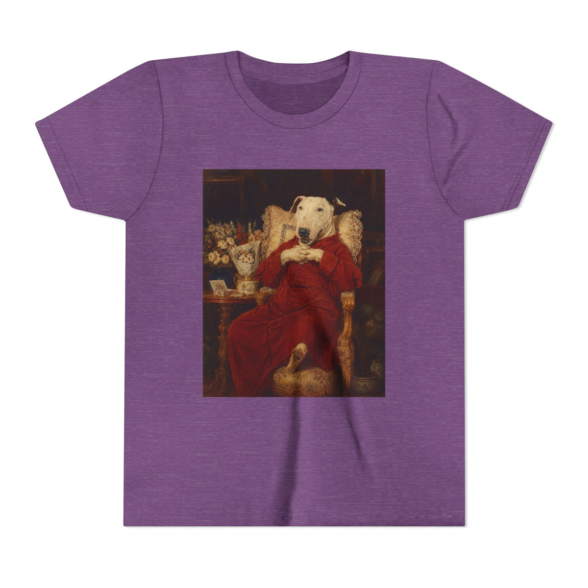Bull Terrier A Happy Birthday — after Antonio Casanova y Estorach, c.1890 | Youth Tee