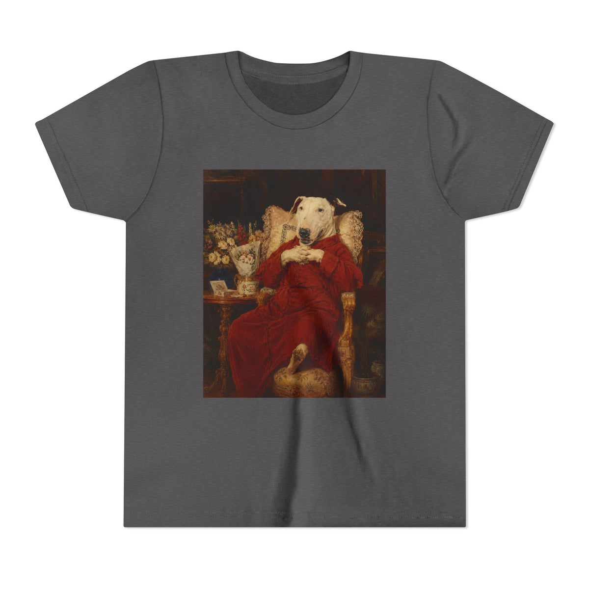 Bull Terrier A Happy Birthday — after Antonio Casanova y Estorach, c.1890 | Youth Tee