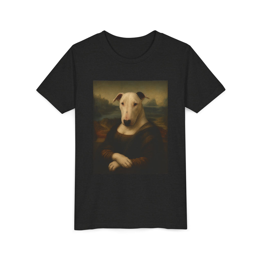 Bull Terrier Mona Lisa — after Leonardo da Vinci, c.1503 | Youth Tee
