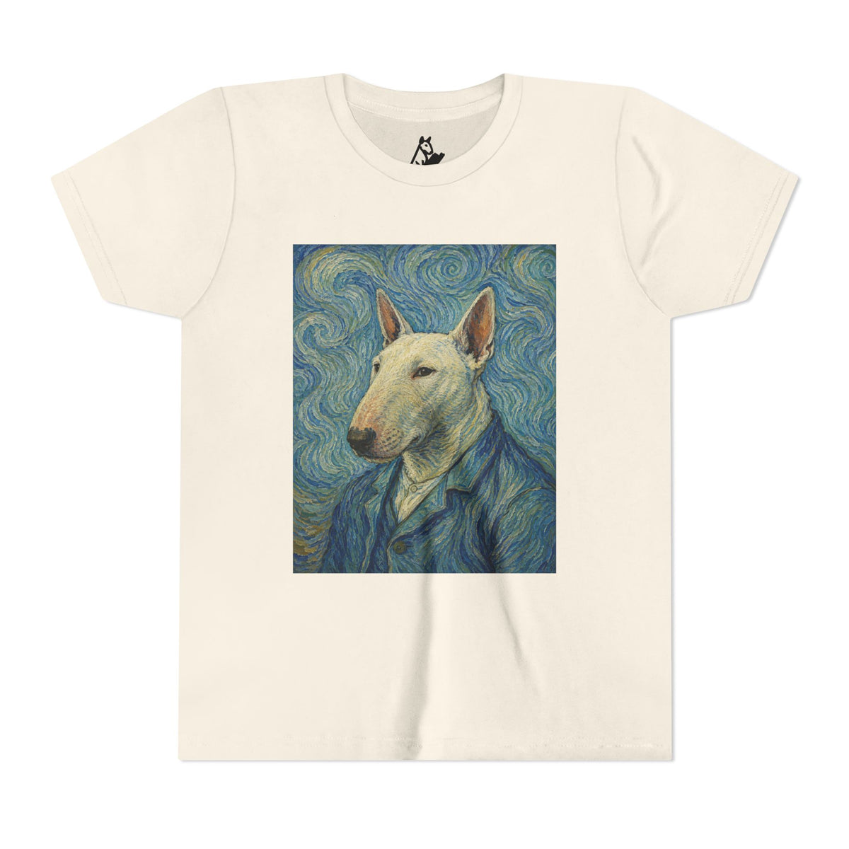 Bull Terrier Self-Portrait — after Vincent van Gogh, 1889 | Youth Tee