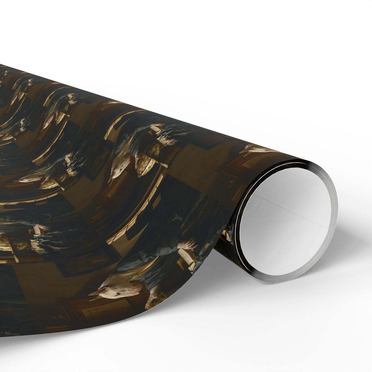 Bull Terrier The Astronomer — after Johannes Vermeer, 1668 | Wrapping Paper