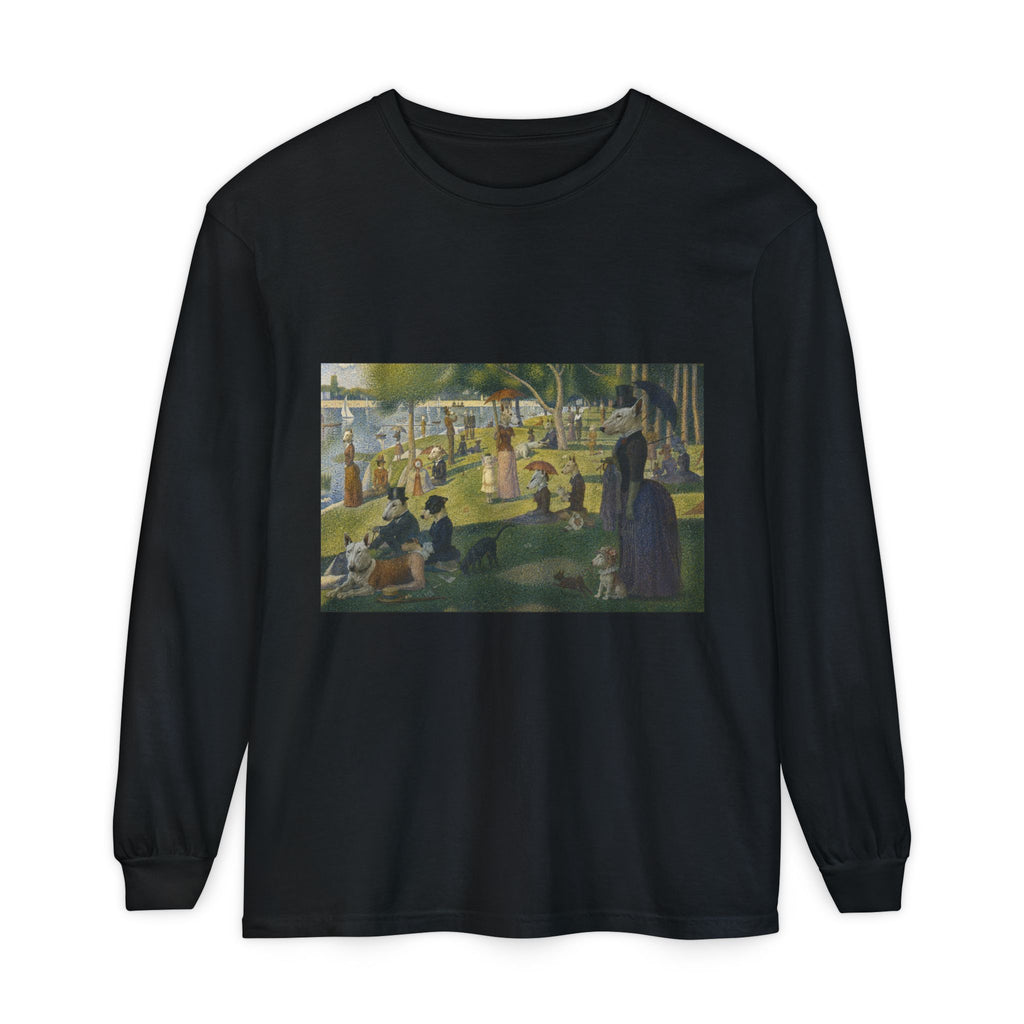 Bull Terrier A Sunday Afternoon on La Grande Jatte — after Georges Seurat, 1886 | Long Sleeve