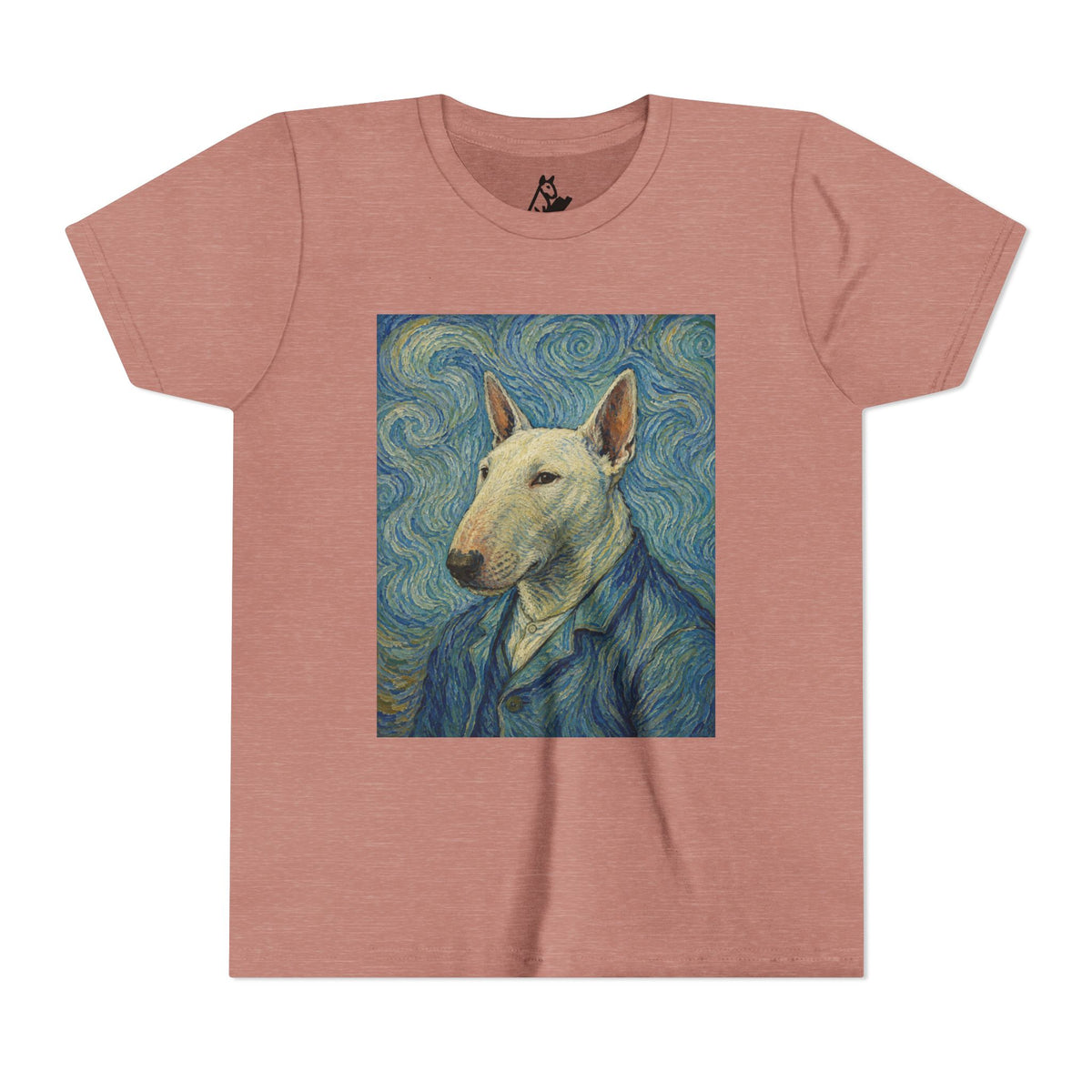 Bull Terrier Self-Portrait — after Vincent van Gogh, 1889 | Youth Tee