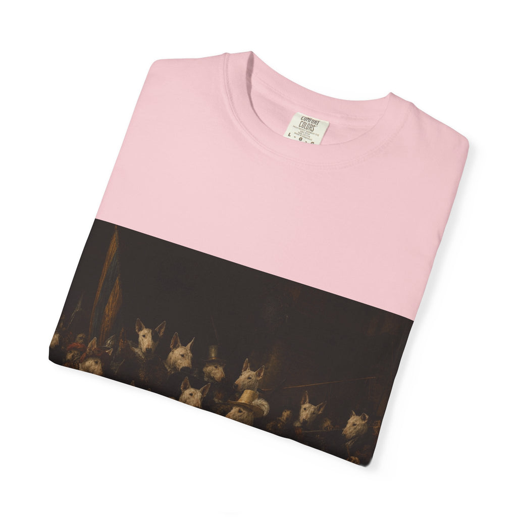 Bull Terrier The Night Watch — after Rembrandt van Rijn, 1642 | Garment-Dyed Tee