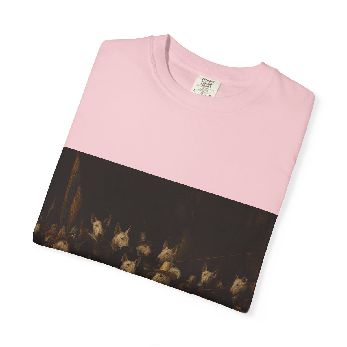 Bull Terrier The Night Watch — after Rembrandt van Rijn, 1642 | Garment-Dyed Tee