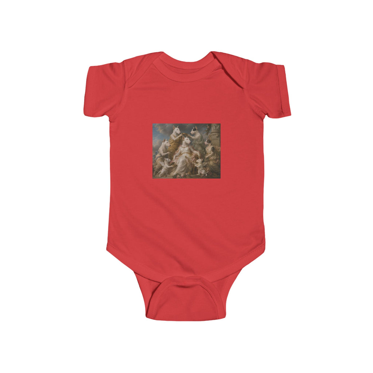 Bull Terrier Themire Crowned by the Graces — after the Sevres Manufactory, 1777 | Bodysuit