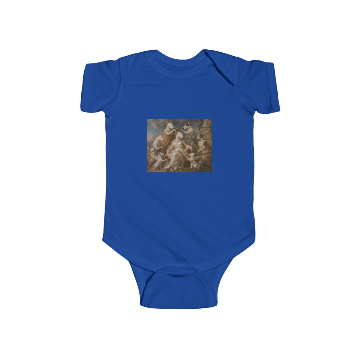 Bull Terrier Themire Crowned by the Graces — after the Sevres Manufactory, 1777 | Bodysuit