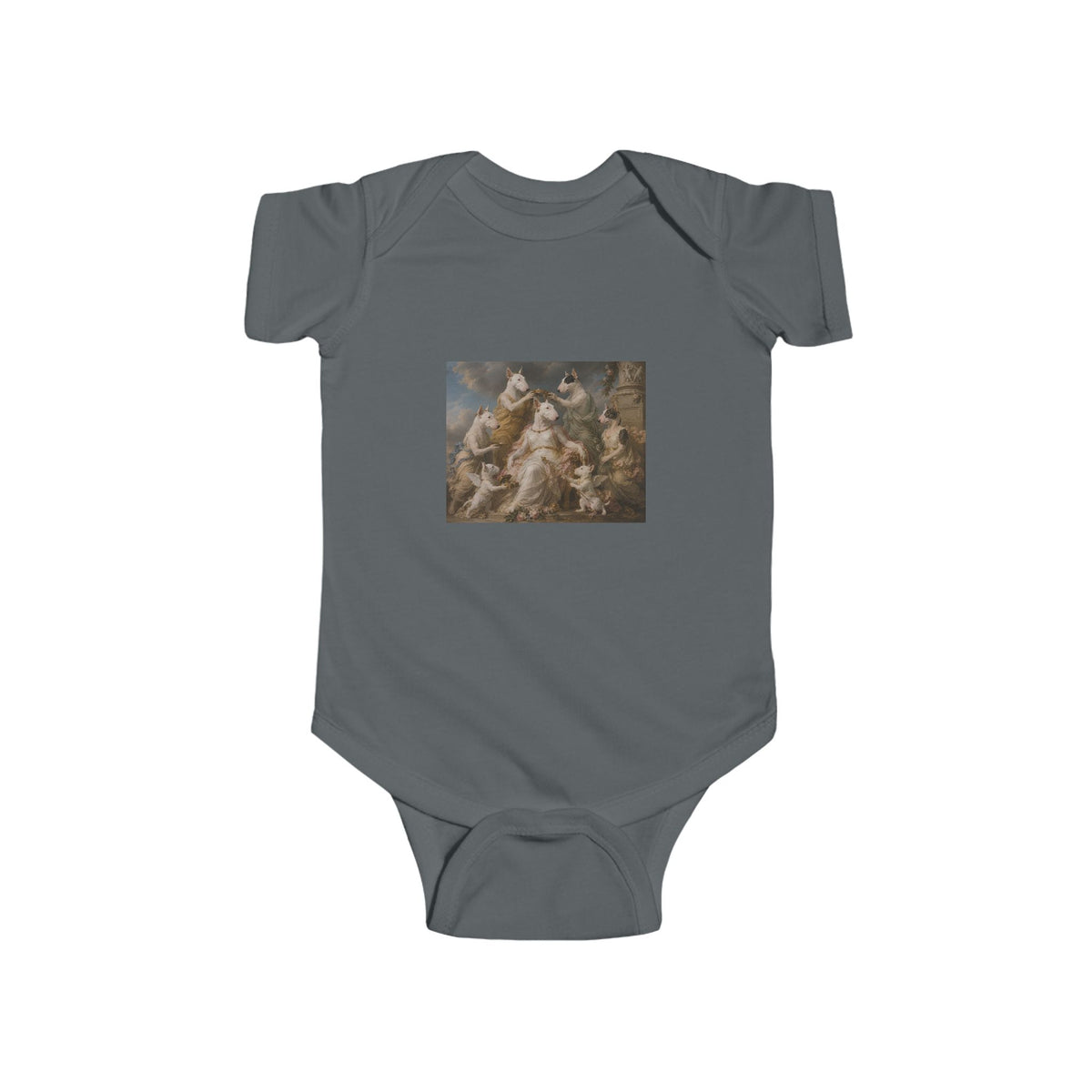 Bull Terrier Themire Crowned by the Graces — after the Sevres Manufactory, 1777 | Bodysuit