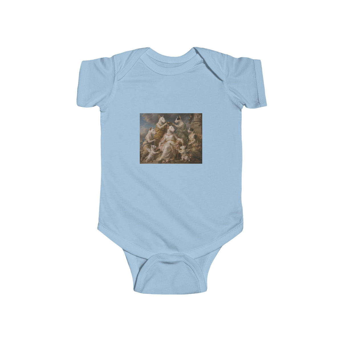 Bull Terrier Themire Crowned by the Graces — after the Sevres Manufactory, 1777 | Bodysuit