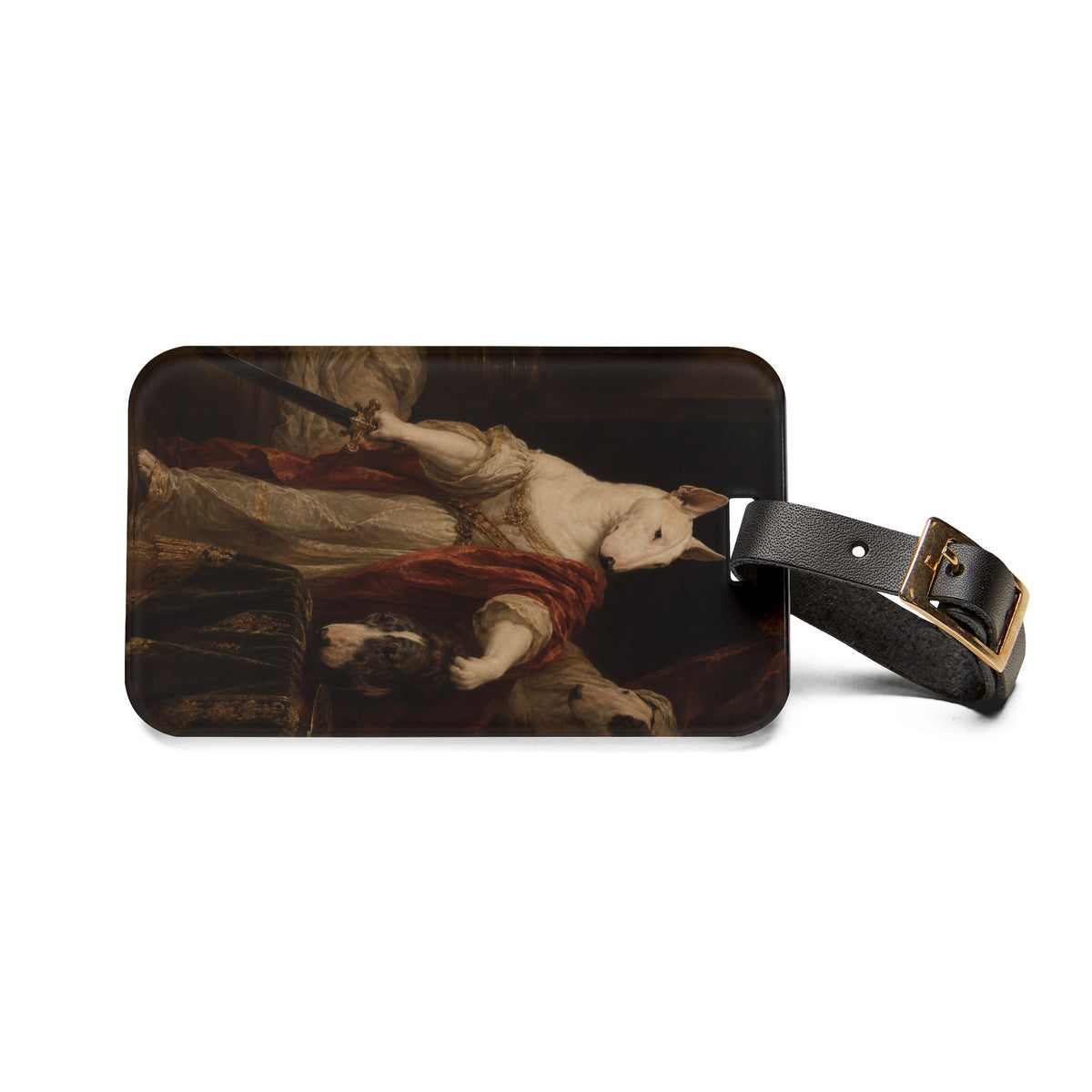 Bull Terrier Judith with the Head of Holofernes — after David Teniers the Younger, 1650s | Luggage Tag