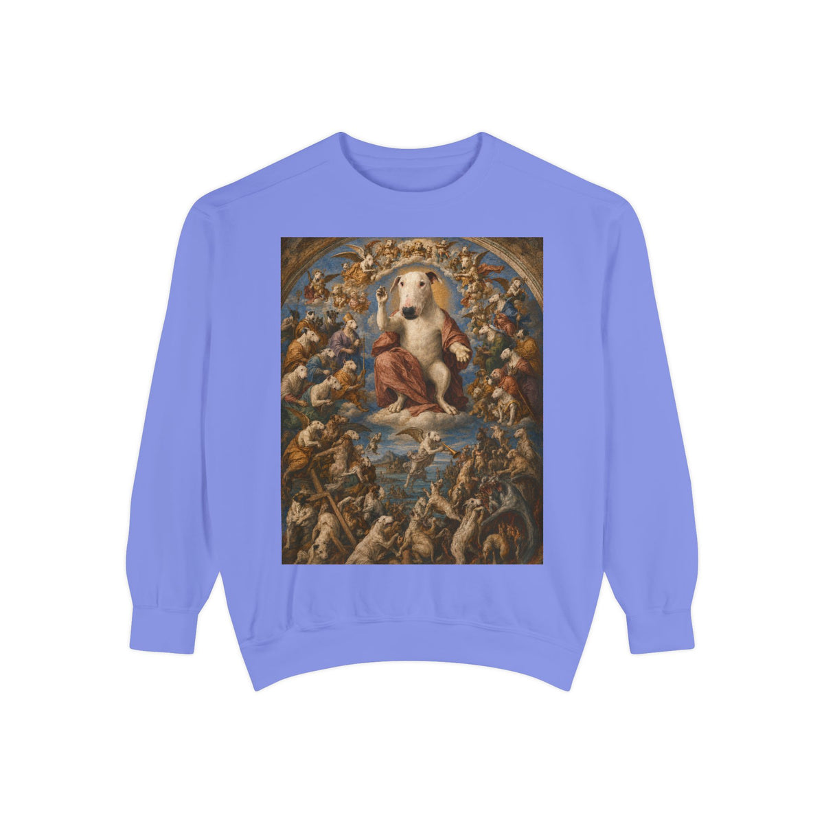 Bull Terrier The Last Judgement — after Michelangelo, 1541 | Crewneck