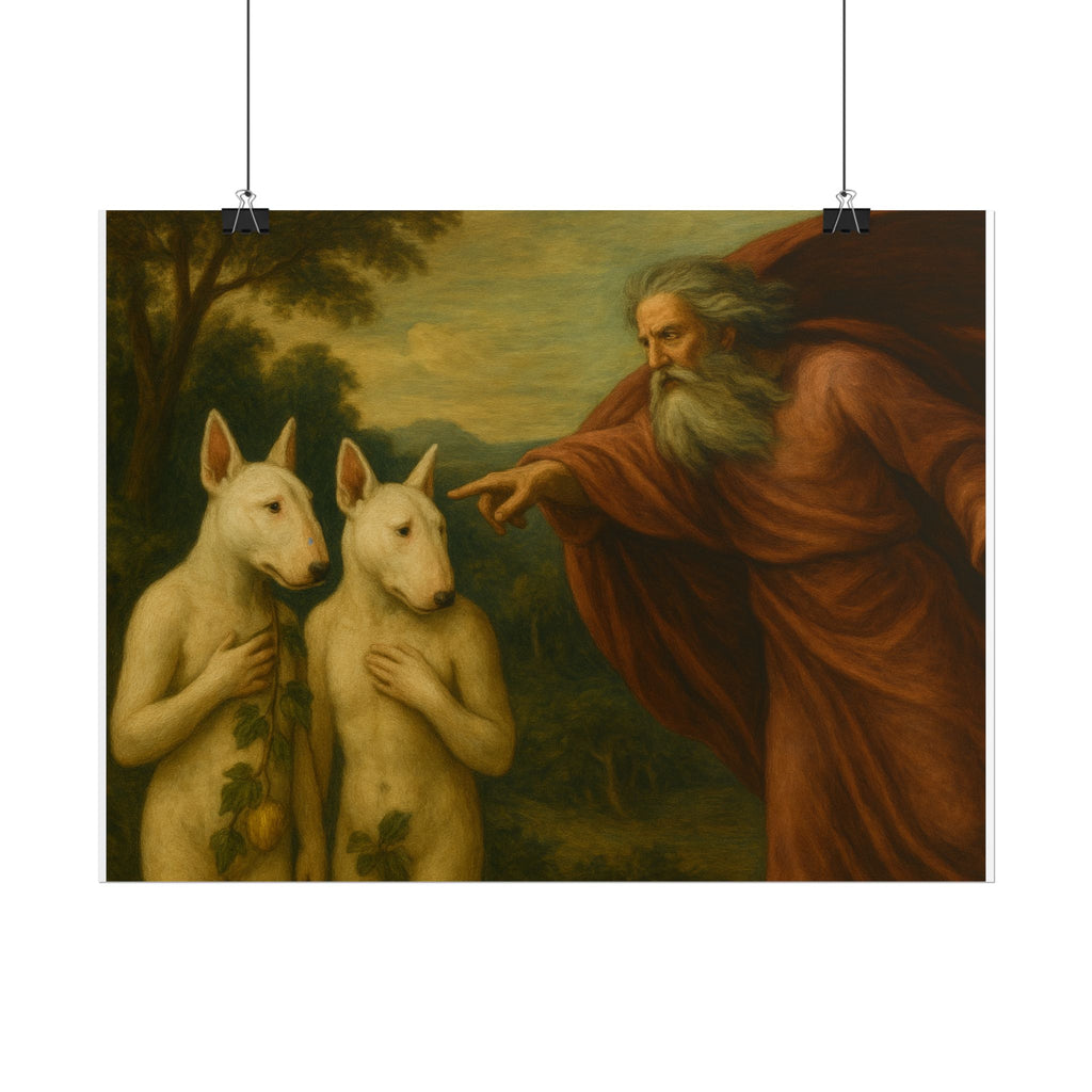 Bull Terrier The Rebuke Of Adam And Eve — after Domenichino, 1626 | Poster